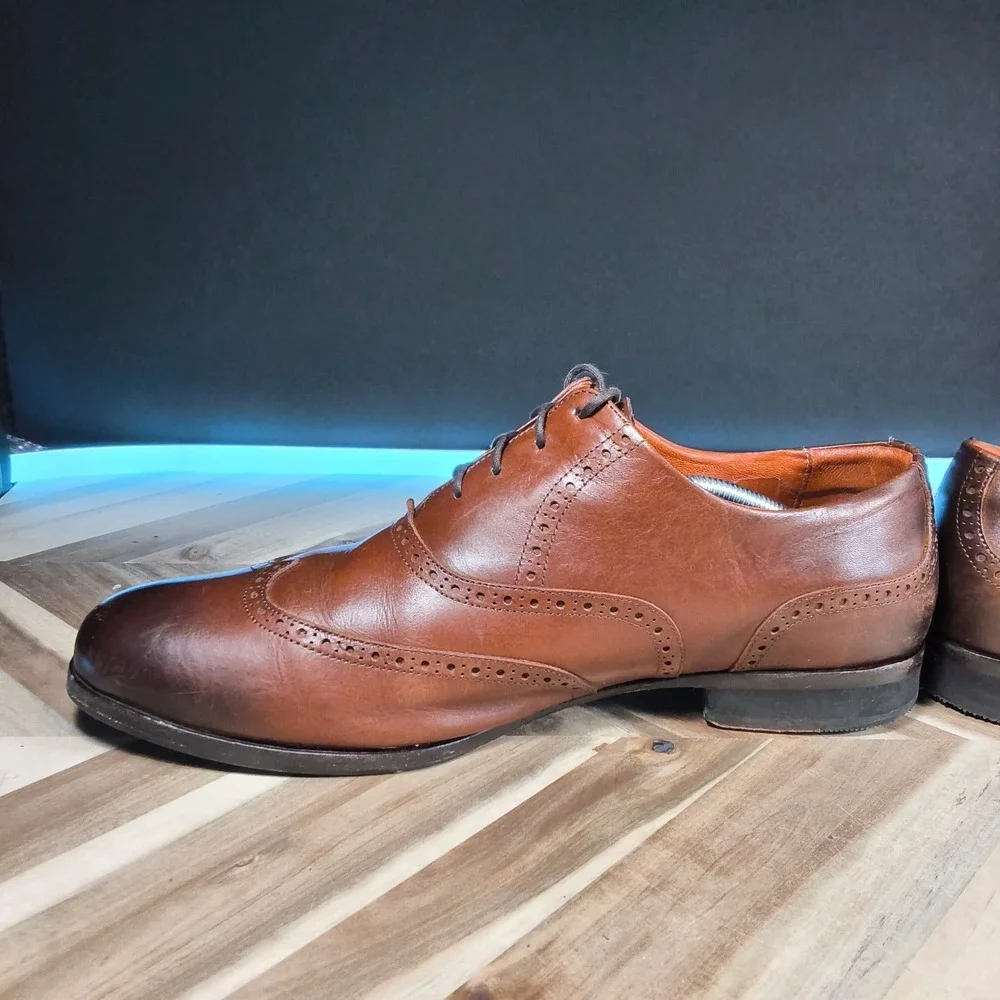 Wolf And Shepherd Senna Oxford Wingtip Brogue BROWN DRESS SHOES MENS 12.5 D